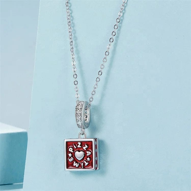 Pangama Jewelry Charm Pizza Time Box Dangle Charm