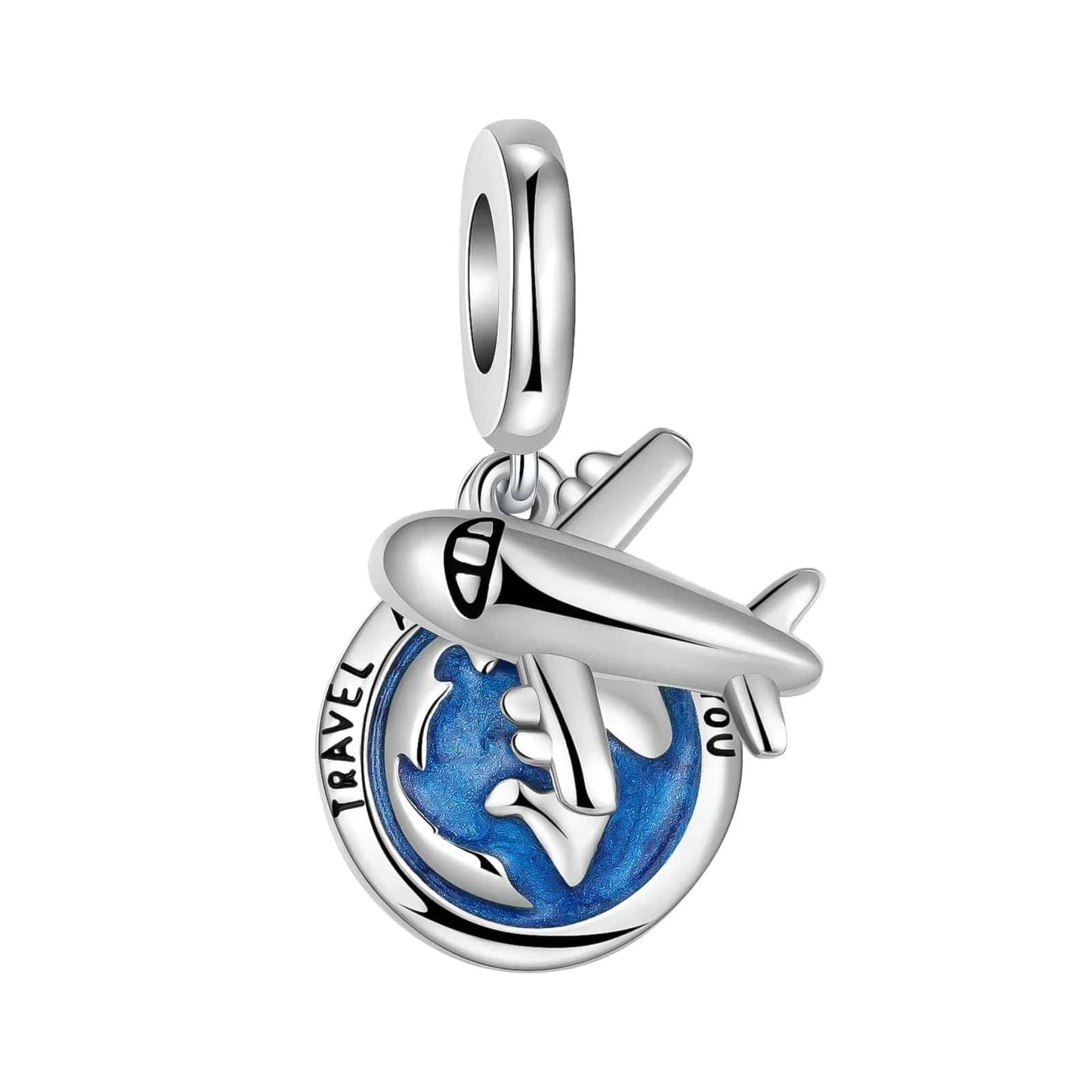 Pangama Jewelry Charm Plane Travel Around the World Dangle Charm