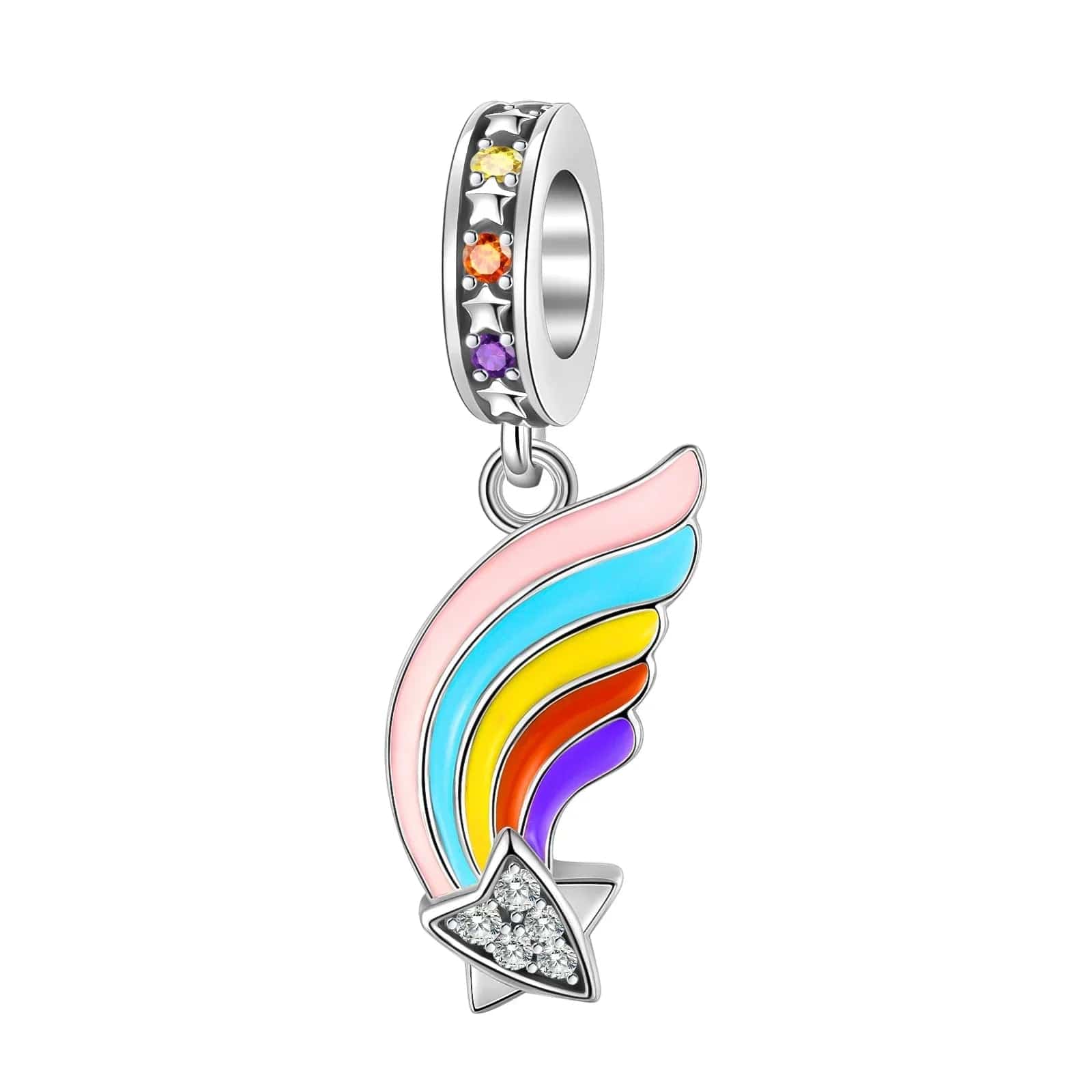 Pangama Jewelry Charm Rainbow Star Dangle Charm