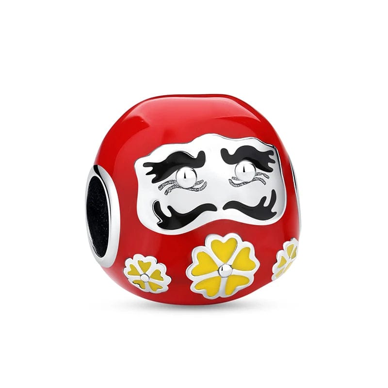 Pangama Jewelry Charm Red Daruma Doll Charm