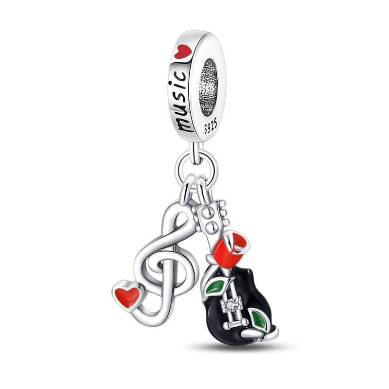 Pangama Jewelry Charm Romantic Music Love Dangle Charm