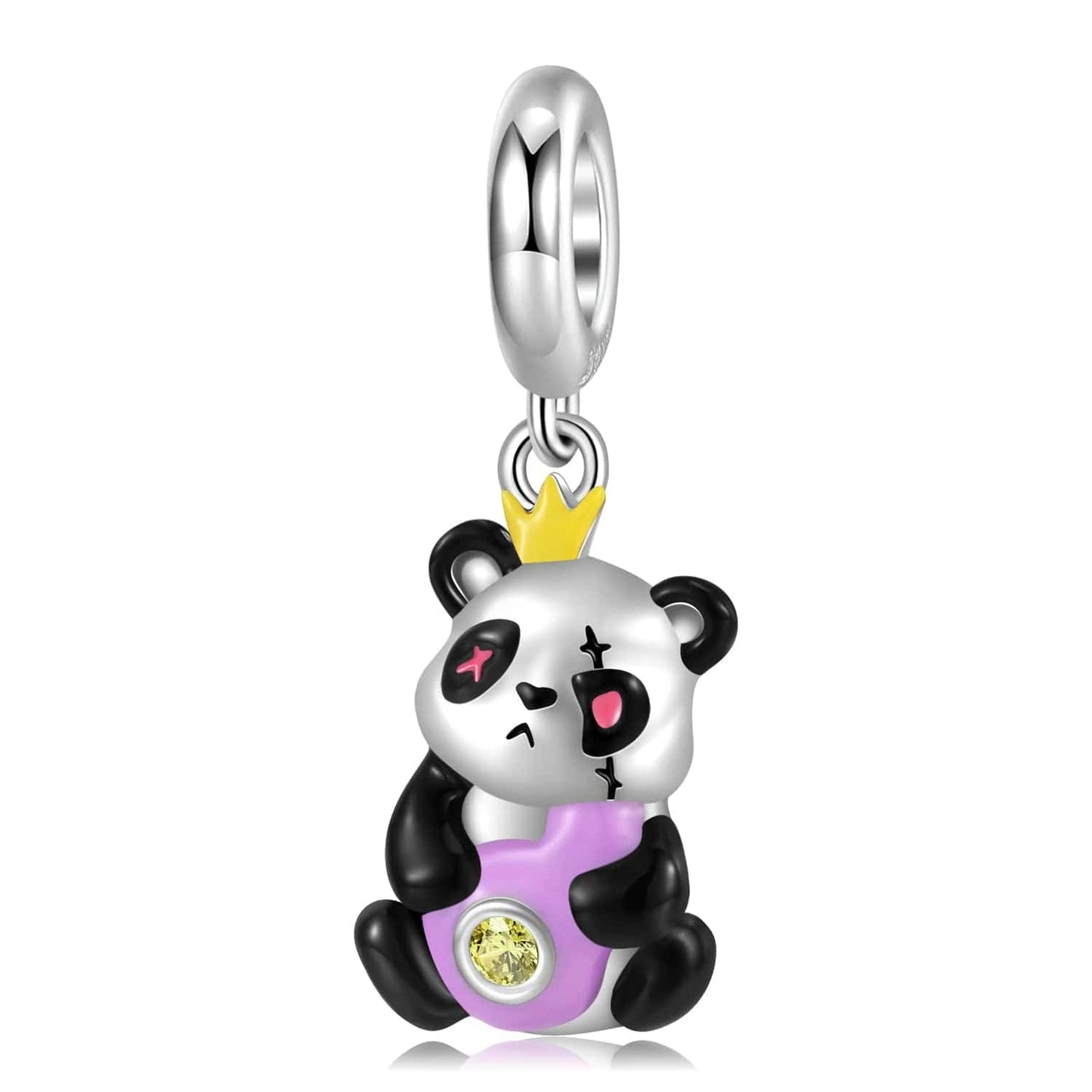 Pangama Jewelry Charm Royal Panda King Dangle Charm