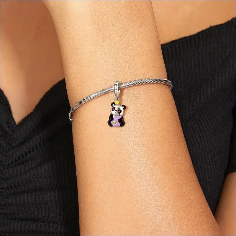 Pangama Jewelry Charm Royal Panda King Dangle Charm