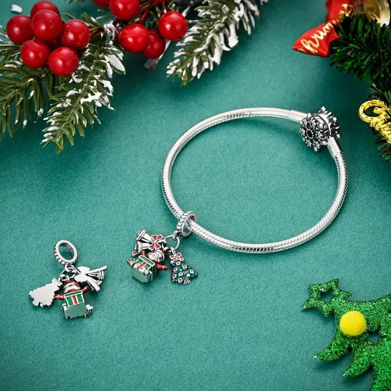 Pangama Jewelry Charm Santa, Christmas Tree & Bells Charm