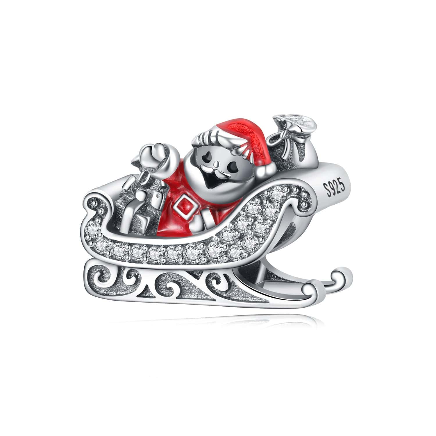 Santa’sChristmasSparklingSleighCharm