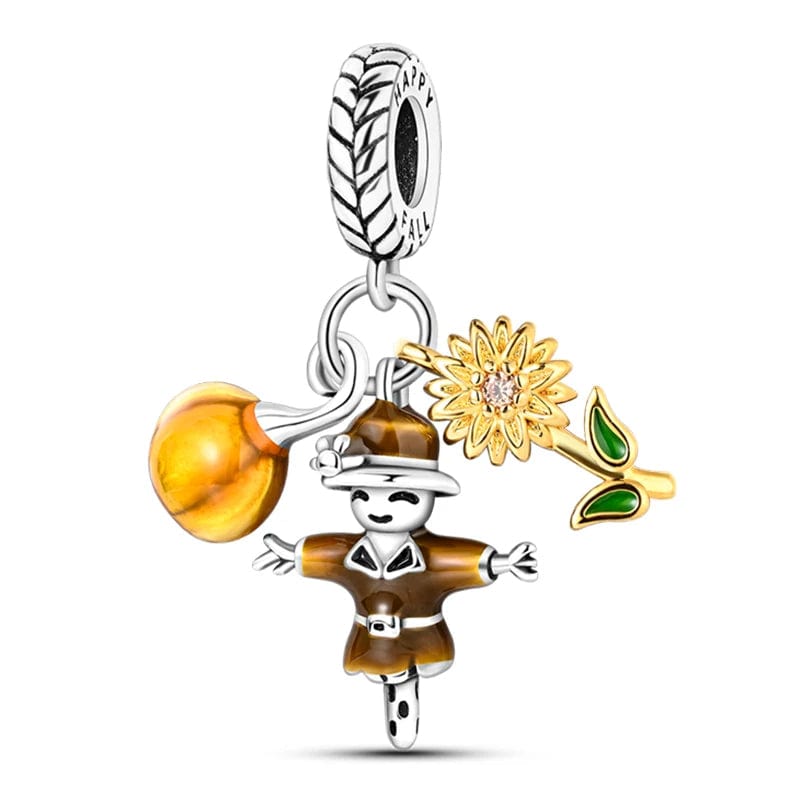 Pangama Jewelry Charm Scarecrow Triple Dangle Charm