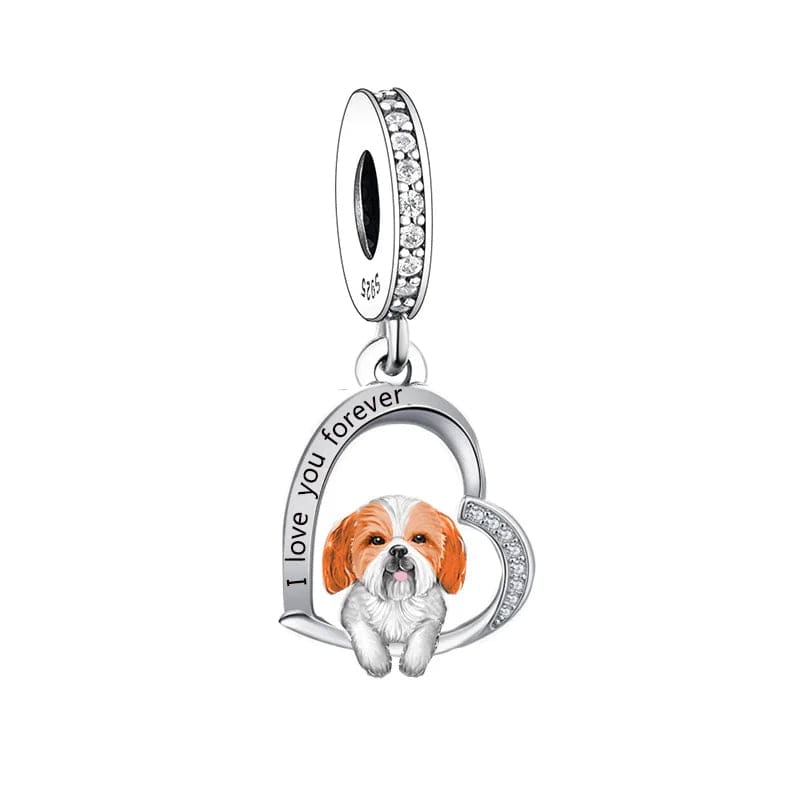 Pangama Jewelry Charm Shih Tzu Dangle Dog Charm