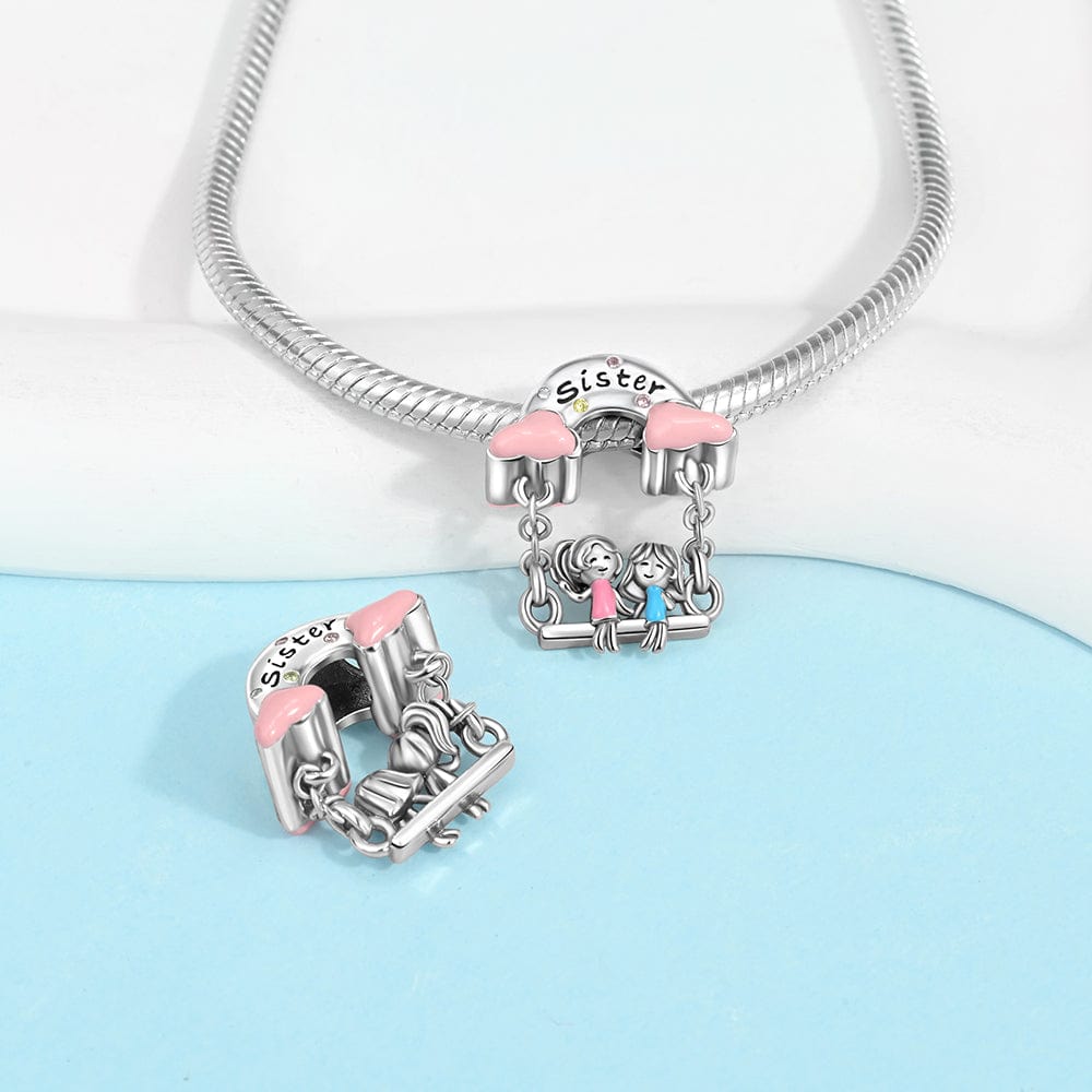 Pangama Jewelry Charm Sister Swing Charm – Celebrating Sisterhood