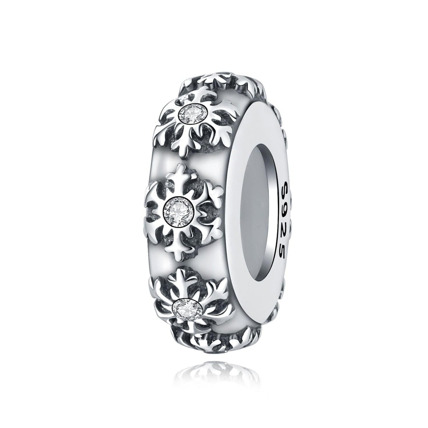 Pangama Jewelry Charm Snowflake Spacer Charm