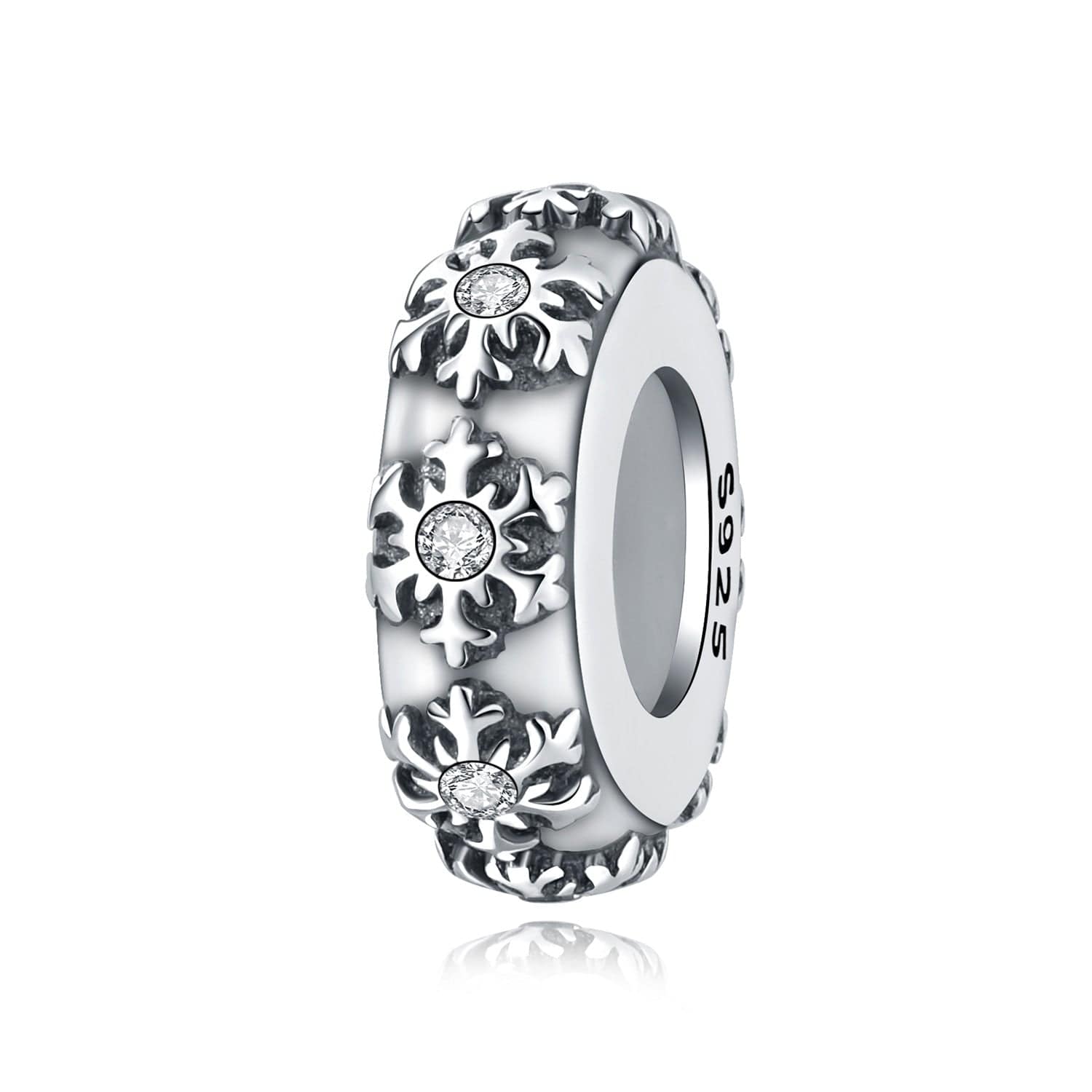 Pangama Jewelry Charm Snowflake Spacer Charm