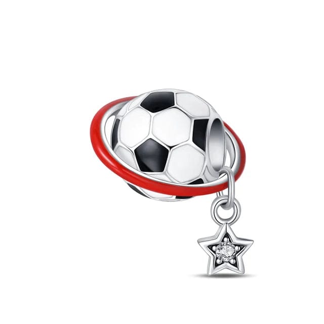 Pangama Jewelry Charm Soccer Ball & Star Charm