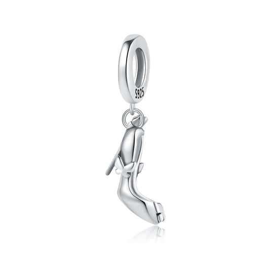 Pangama Jewelry Charm Sparkling High Heel Shoe Charm