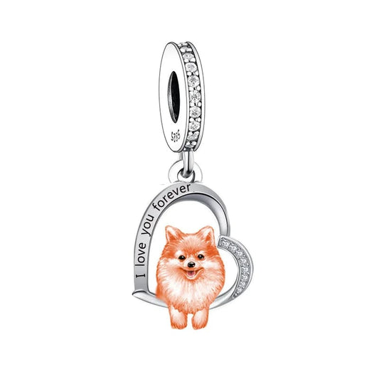 Pangama Jewelry Charm Spitz Dog Charm