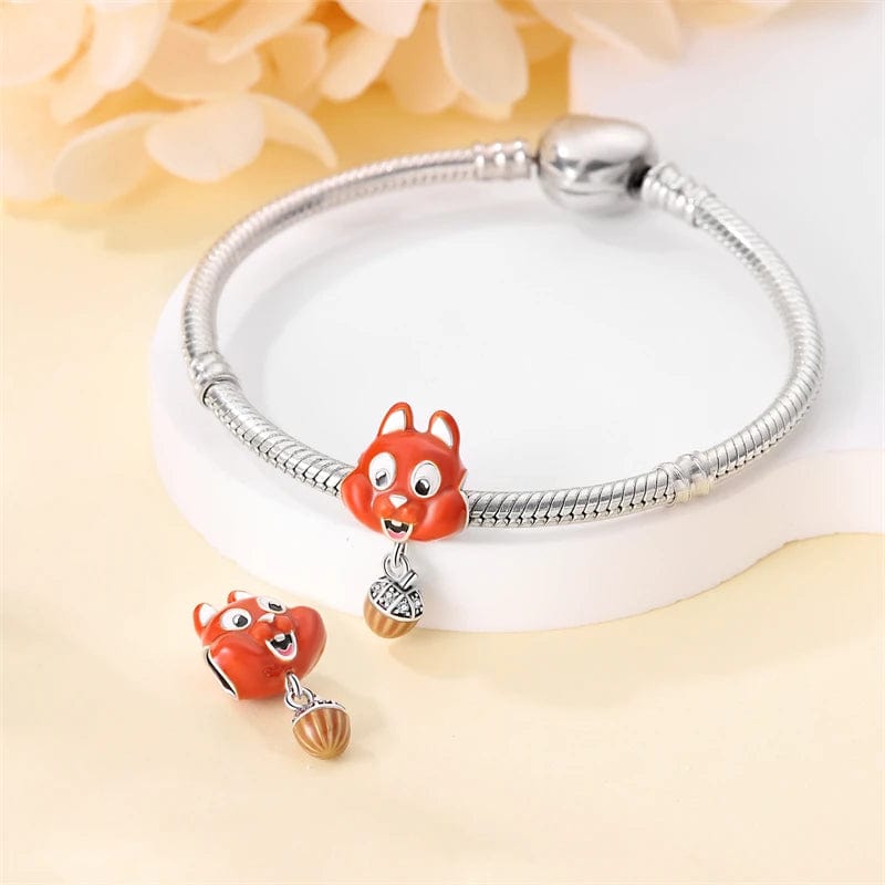 Pangama Jewelry Charm Squirrel & Acorn Charm