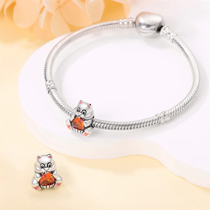 Pangama Jewelry Charm Squirrel with Heart Charm