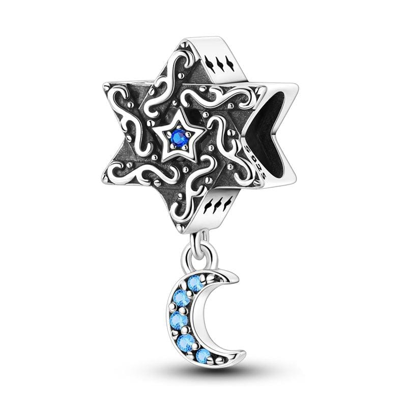 Pangama Jewelry Charm Star & Crescent Moon Charm