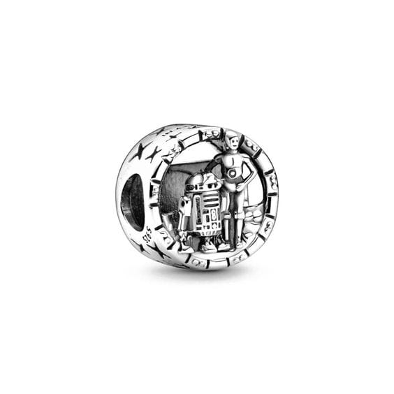 Pangama Jewelry Charm Star Wars C-3PO and R2-D2 Openwork Charm