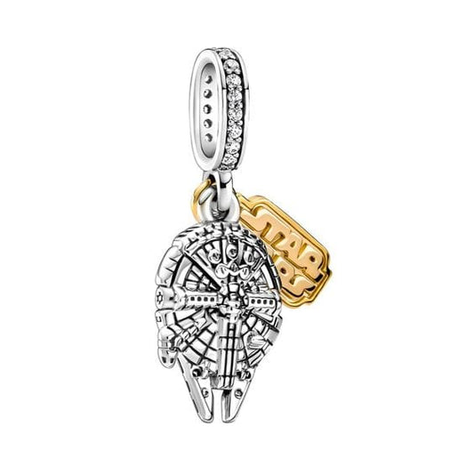 Pangama Jewelry Charm Star Wars Millennium Falcon Dangle Charm