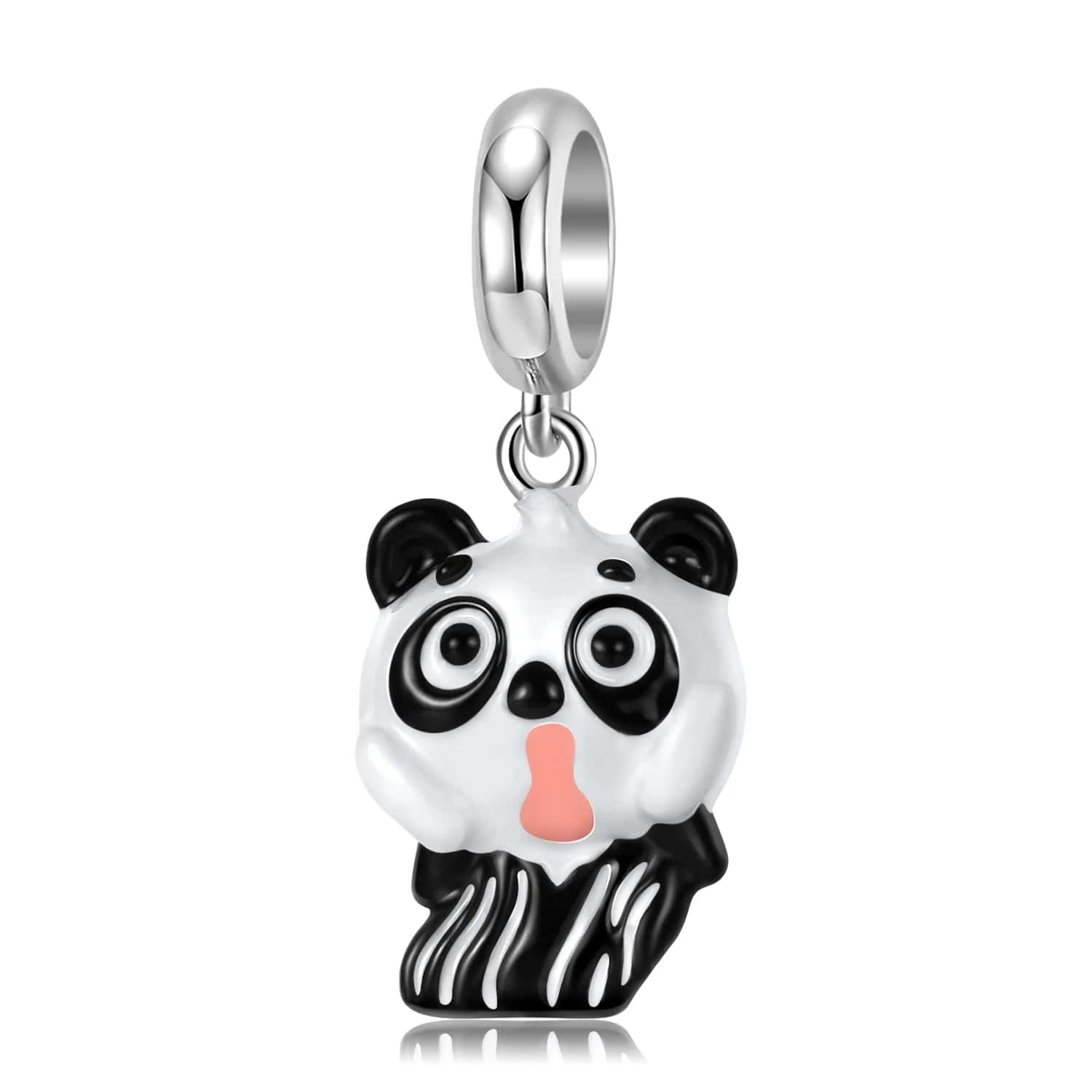 Pangama Jewelry Charm Surprised Panda Dangle Charm