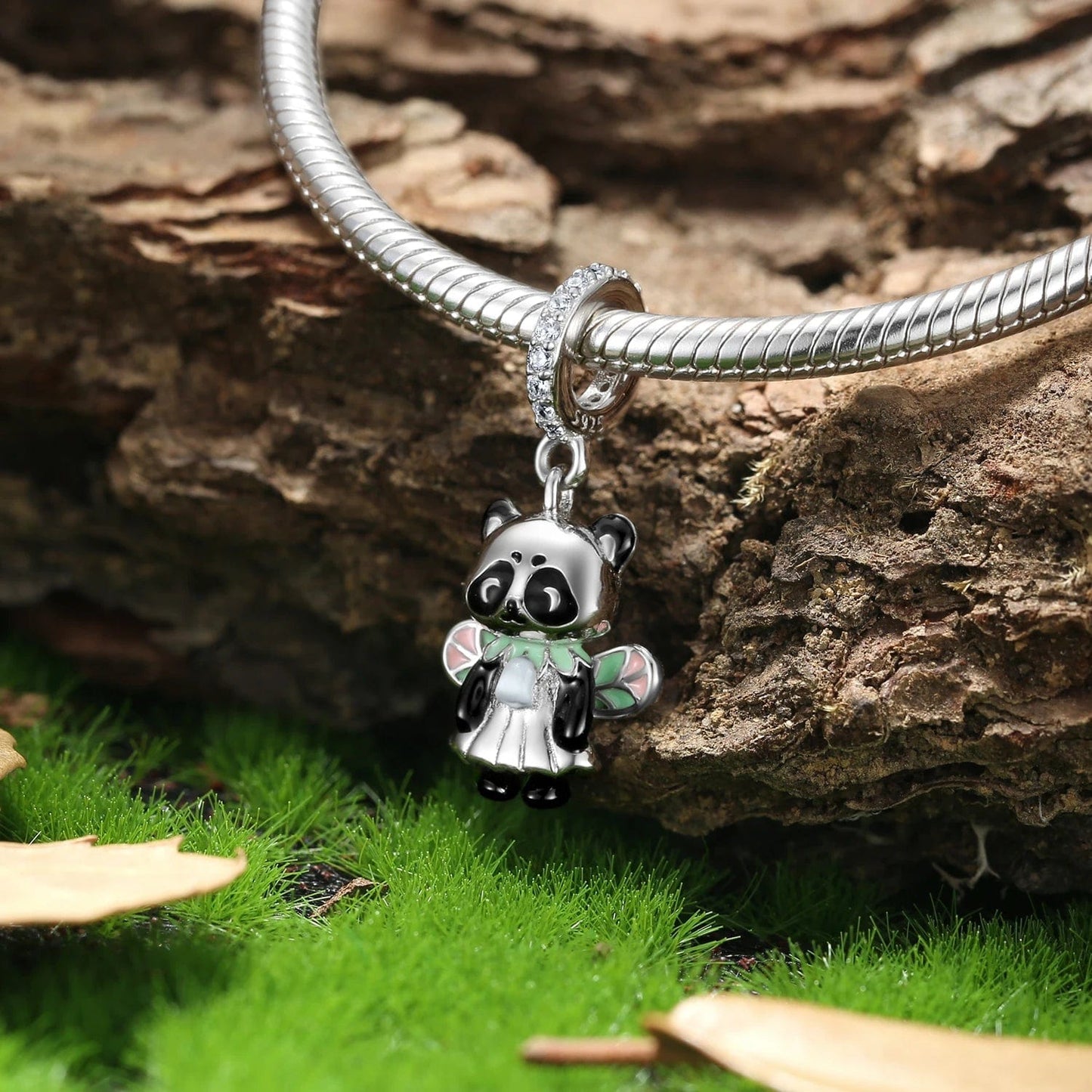 Pangama Jewelry Charm Sweet Panda Fairy Dangle Charm