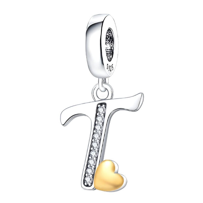 Pangama Jewelry Charm T Letter A~Z Alphabet Charm