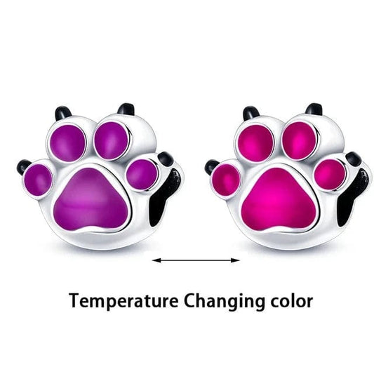 Pangama Jewelry Charm Temperature Changing Color Paw Charm