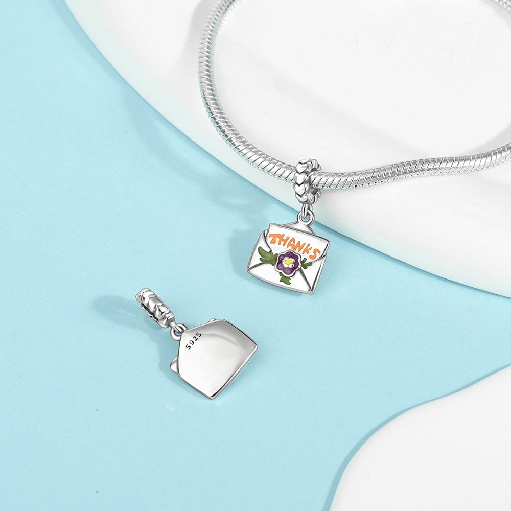 Pangama Jewelry Charm Thanksgiving Gratitude Letter Charm – "Thanks"