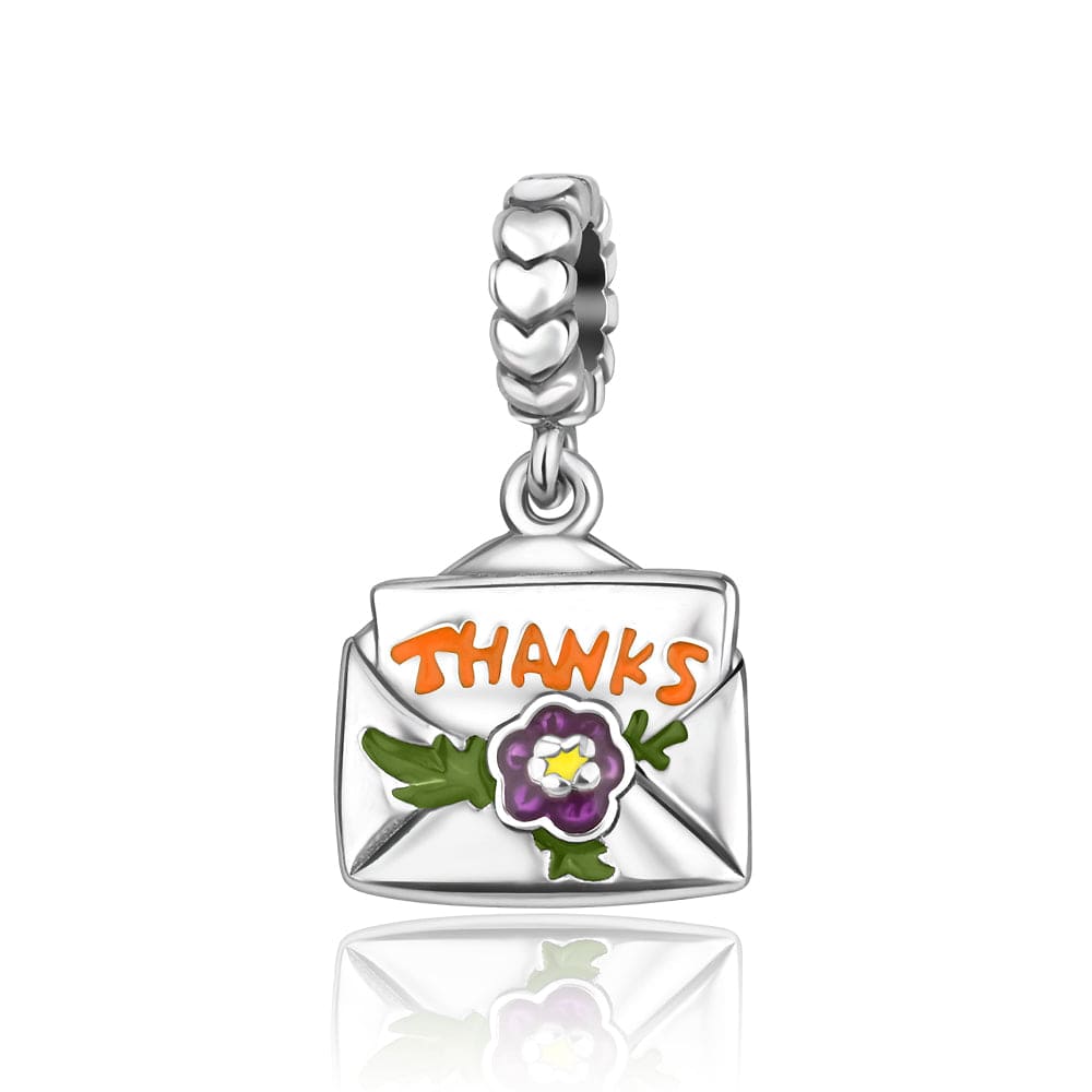 Pangama Jewelry Charm Thanksgiving Gratitude Letter Charm – "Thanks"