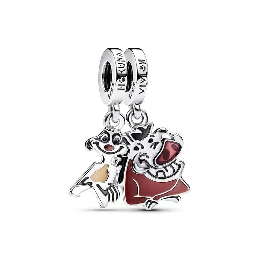 Pangama Jewelry Charm The Lion King Timon & Pumbaa Splittable Dangle Charm