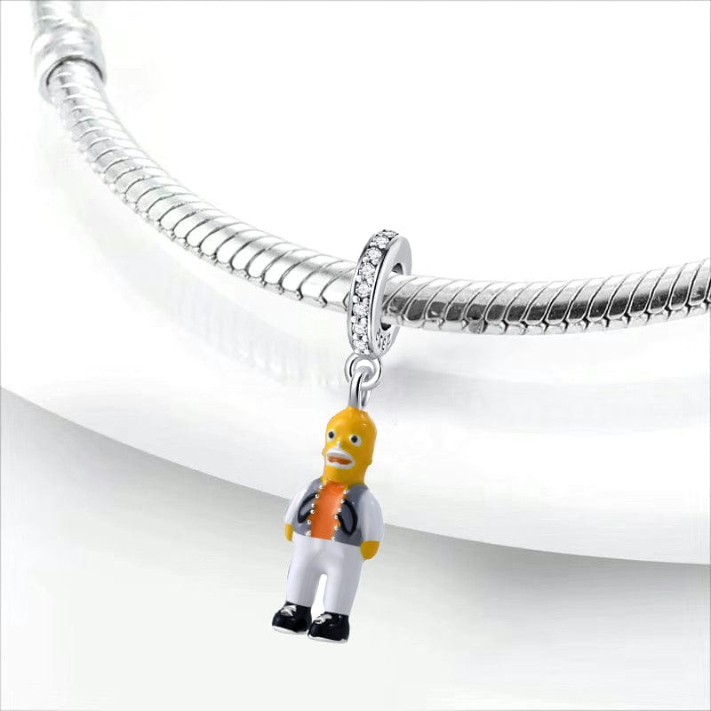 Pangama Jewelry Charm The Simpsons Homer Simpson Dangle Charm