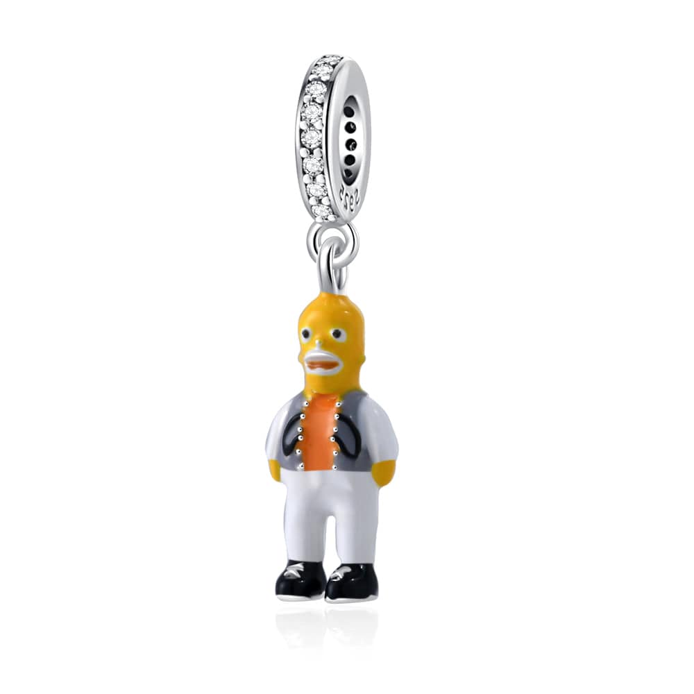 Pangama Jewelry Charm The Simpsons Homer Simpson Dangle Charm