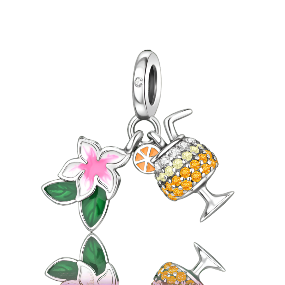 Pangama Jewelry Charm Tropical Cocktail Charm