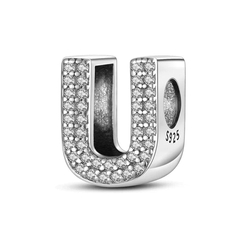 Pangama Jewelry Charm U Letter A~Z Alphabet Charm