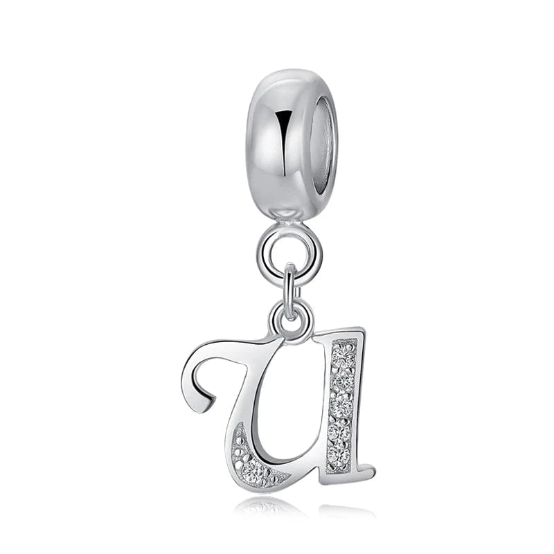 Pangama Jewelry Charm U Letter A~Z Alphabet Charm