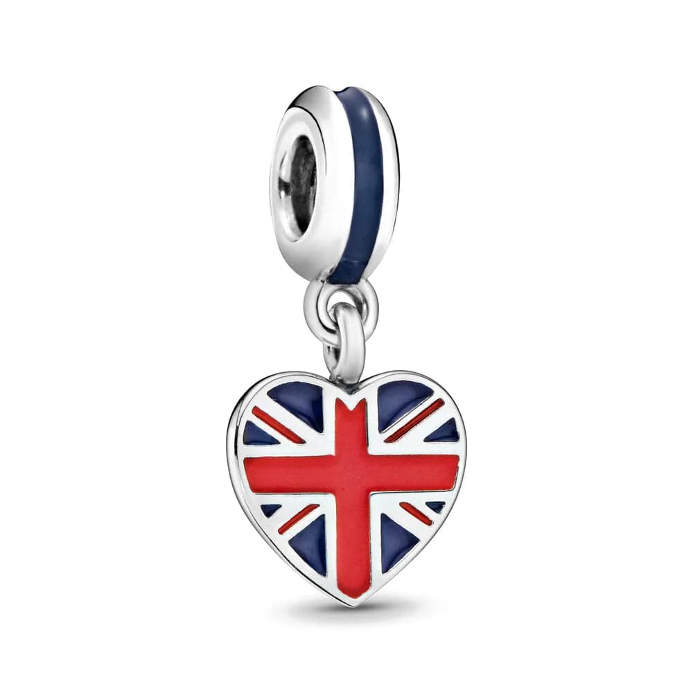 UnitedKingdomHeartFlagDangleCharm