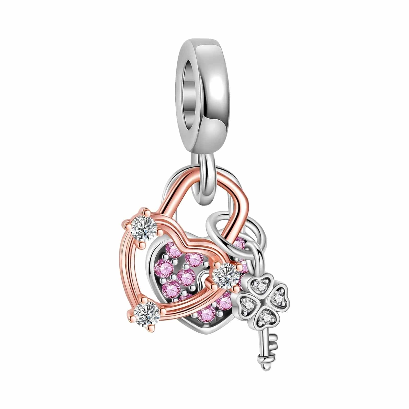 Pangama Jewelry Charm Unlock the Key to My Heart Dangle Charm