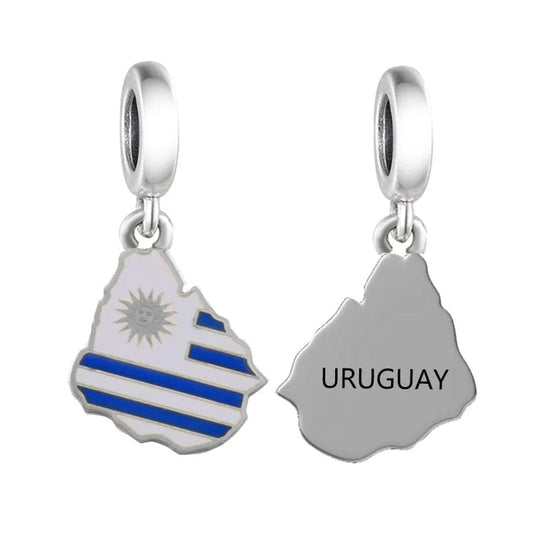 Pangama Jewelry Charm Uruguay Map Dangle Charm