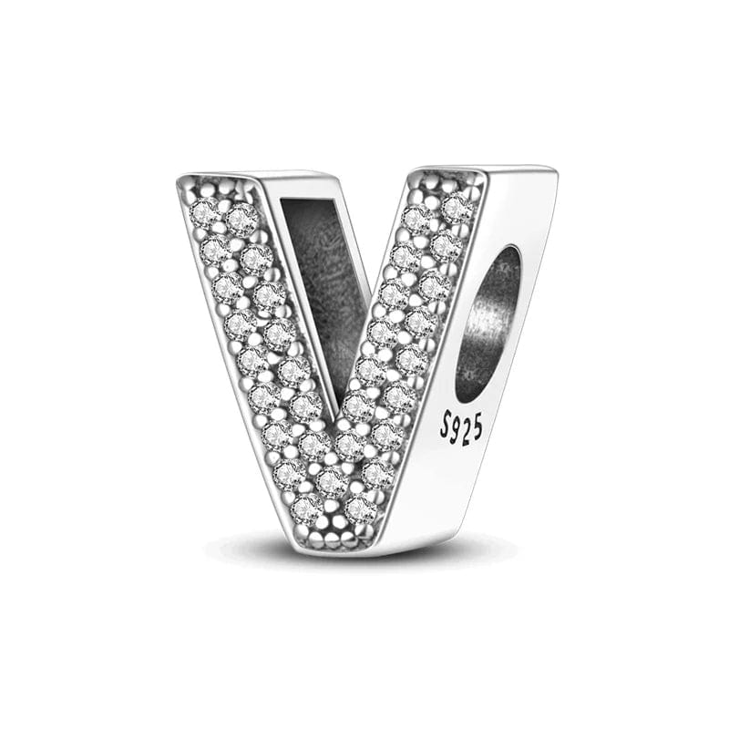 Pangama Jewelry Charm V Letter A~Z Alphabet Charm