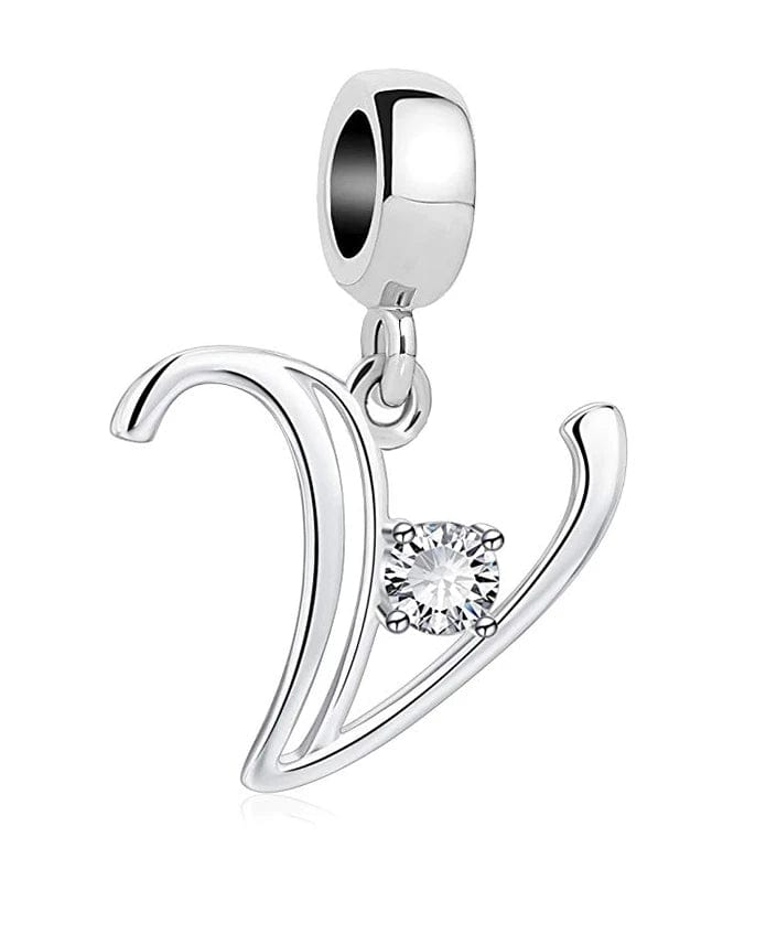 Pangama Jewelry Charm V Letter A~Z Alphabet Charm