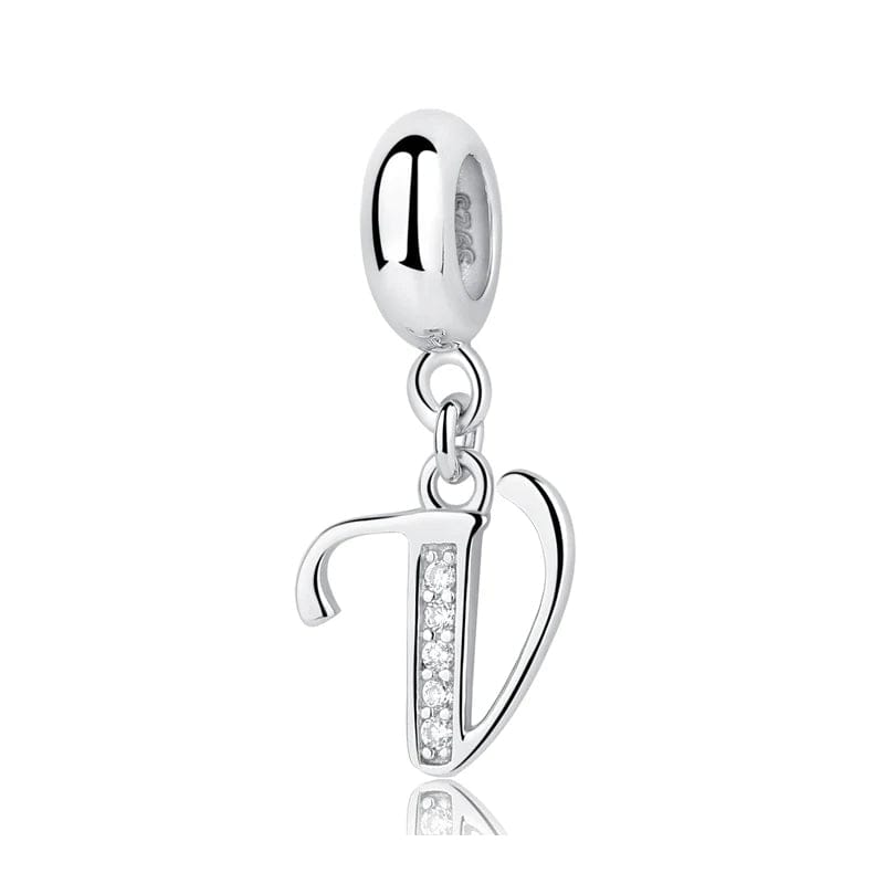 Pangama Jewelry Charm V Letter A~Z Alphabet Charm