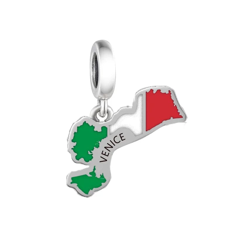 Pangama Jewelry Charm Venice Map Dangle Charm