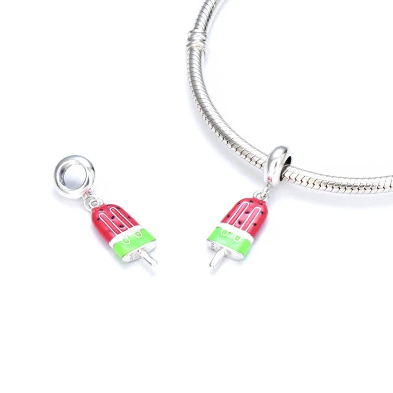 Pangama Jewelry Charm Watermelon Popsicle Dangle Charm