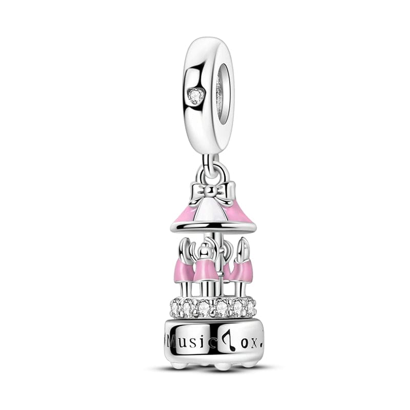 Pangama Jewelry Charm Whimsical Ballerina Music Box Charm