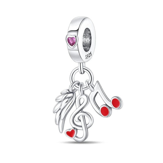 Pangama Jewelry Charm Wing & Music Ringtone Charm