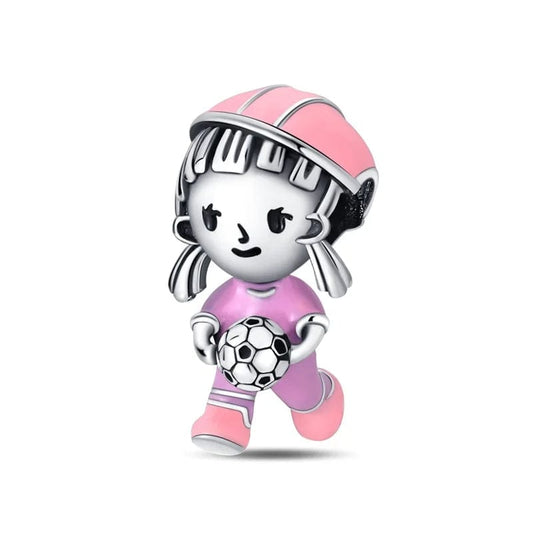 Pangama Jewelry Charm Woman Football Charm