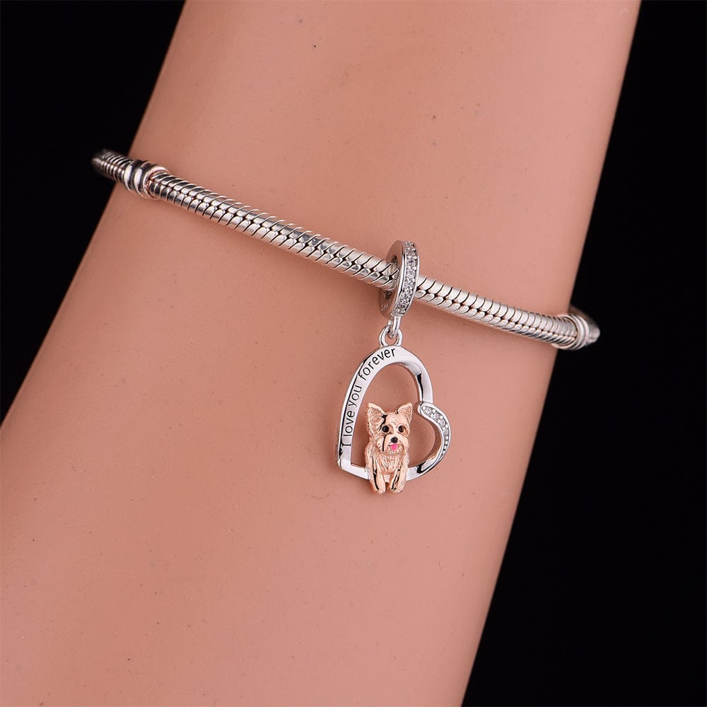 Pangama Jewelry Charm Yorkshire Terrier Dog Charm