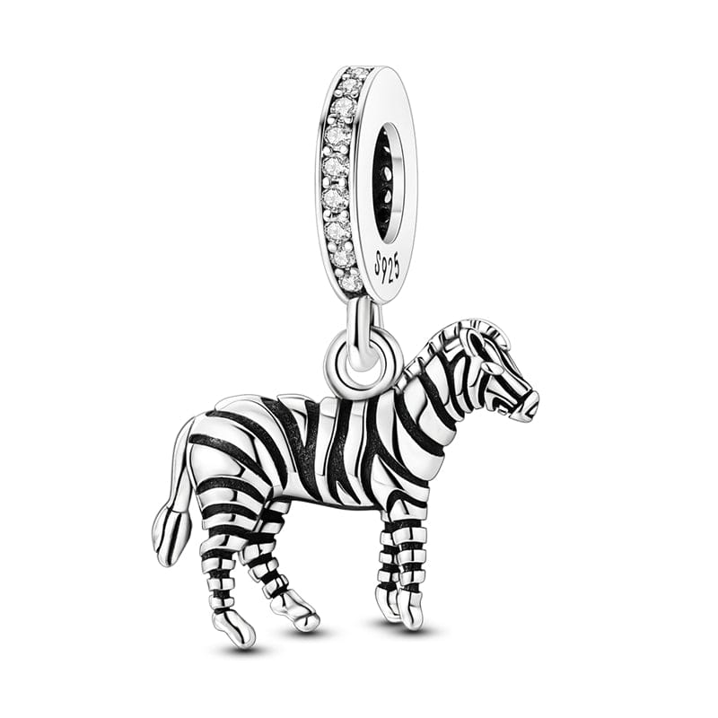 Pangama Jewelry Charm Zebra Dangle Charm