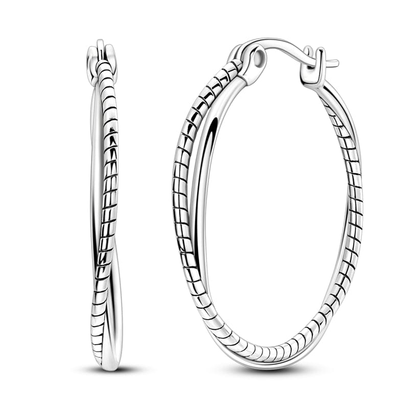 Pangama Jewelry Earrings Elegant Twist Hoop Earrings