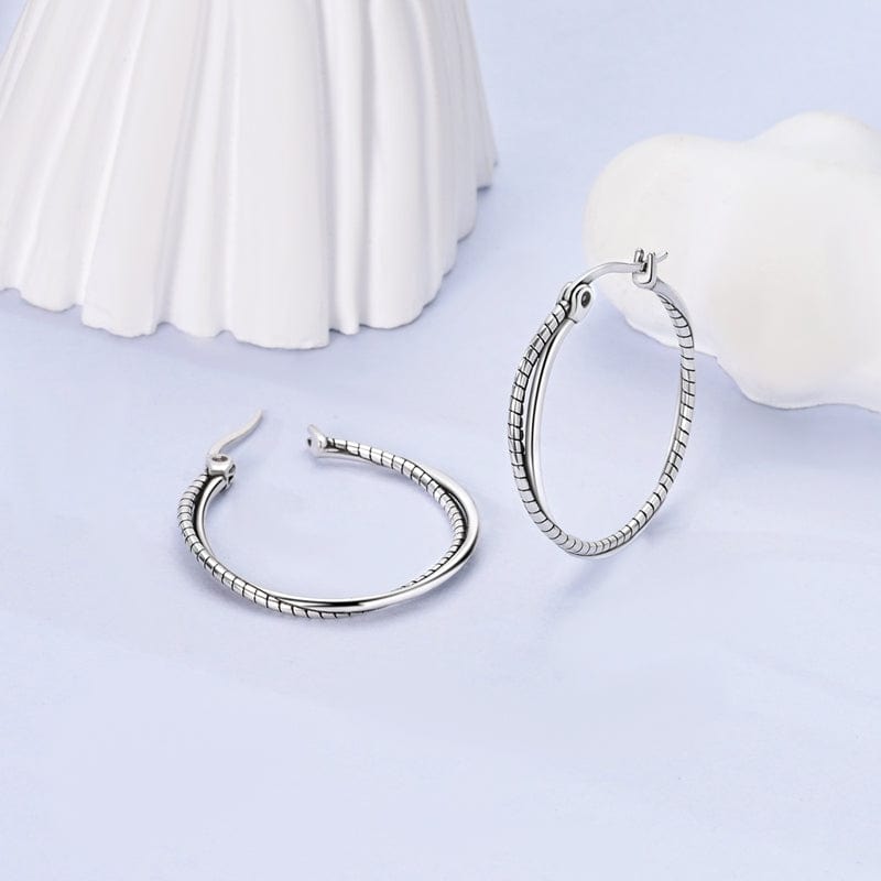 Pangama Jewelry Earrings Elegant Twist Hoop Earrings