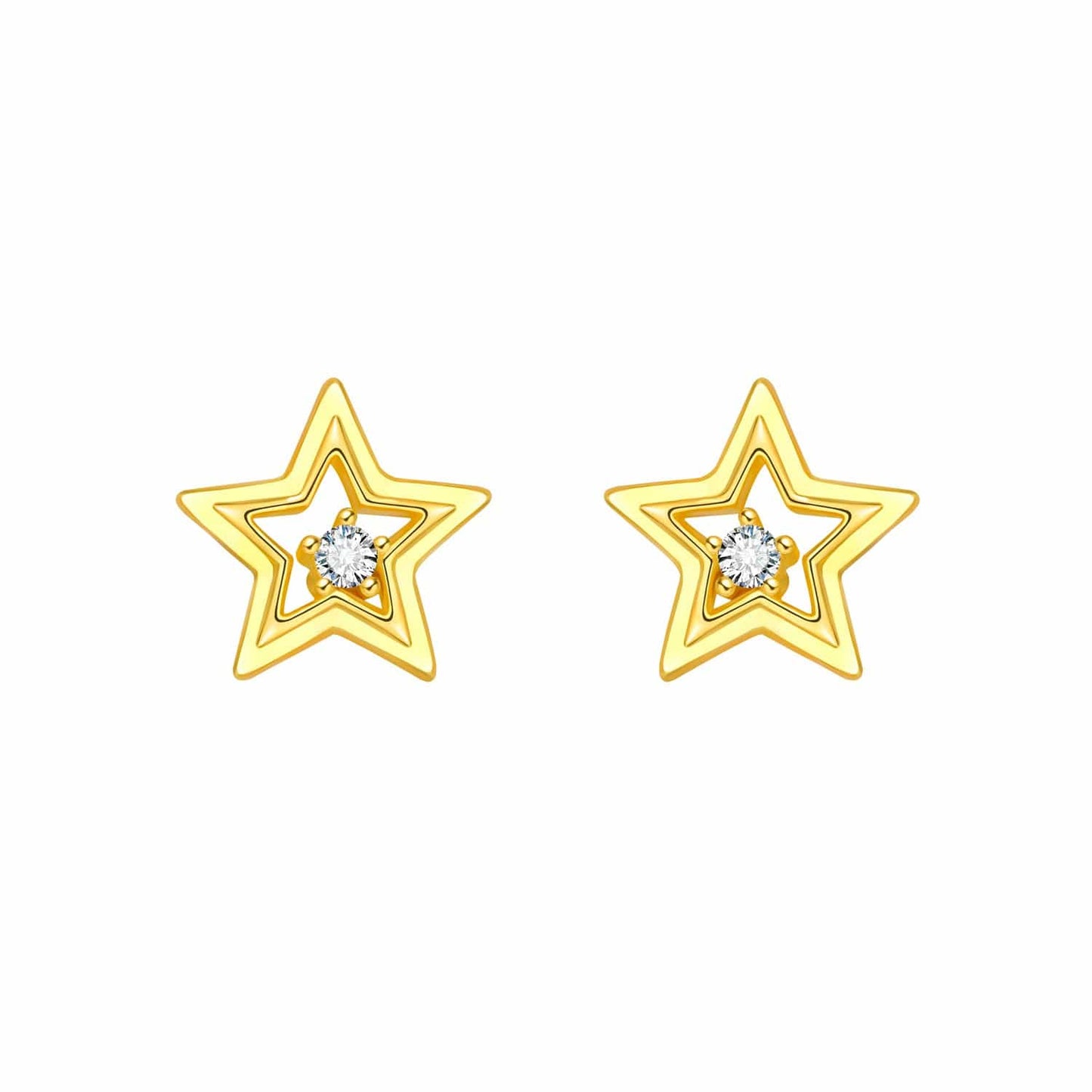 Pangama Jewelry Earrings Golden Starlight Studs